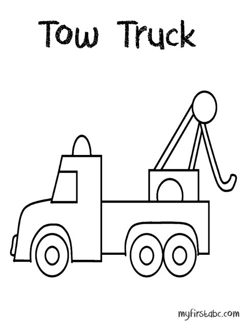 71 Tow Truck Coloring Pages Just Kids