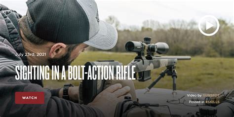Sighting In A Bolt Action Rifle The Armory Life Forum