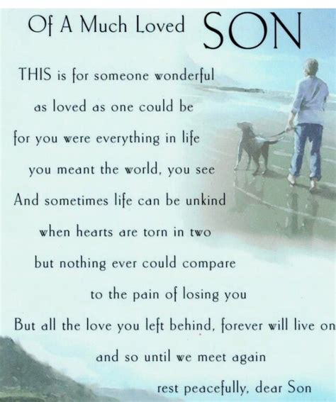 Missing My Son So Very Much Missing My Son Son Poems Heaven Quotes