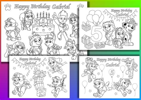 Paw Patrol Coloring Pages Birthday Printable