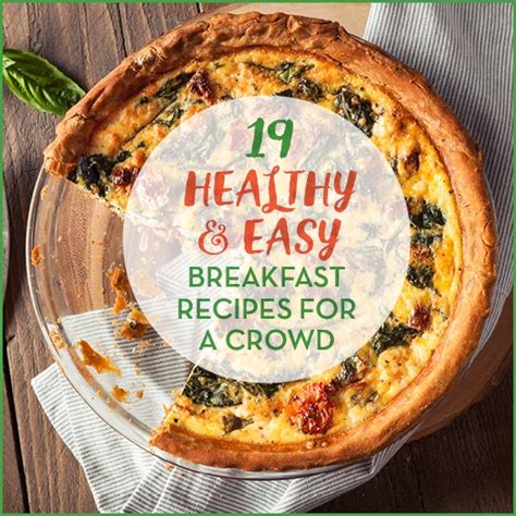I hope this christmas recipe index and menu ideas helps you to plan your. 19 Healthy & Easy Breakfast Recipes For A Crowd - Get ...