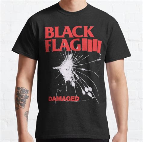 Black Flag Damaged T Shirt By Bristolhummm Redbubble