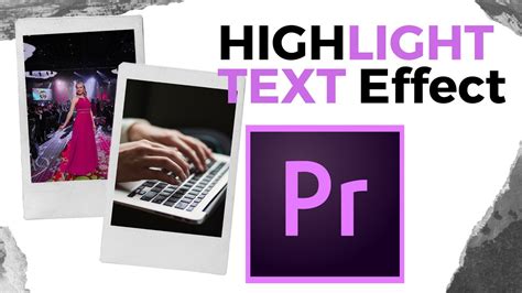 This gave users a vastly different workflow from the previous handful of title panels. HIGHLIGHT TEXT Effect in Premiere Pro - YouTube