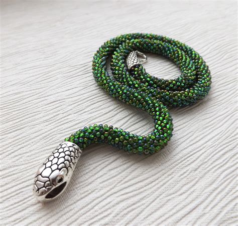 Ouroboro Snake Necklace Wiccan Jewelry Serpent Necklace Etsy