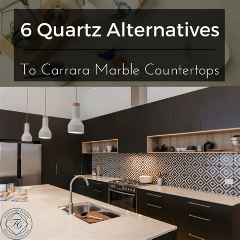 quartz alternatives  carrara marble countertops