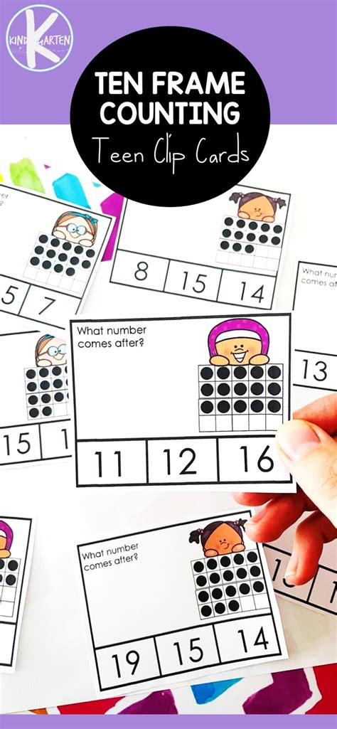 Free Printable Teen Number Games Clipcards