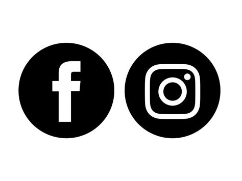 Facebook Instagram Black Icon Icon Png Vector In Svg Pdf Ai Cdr Format