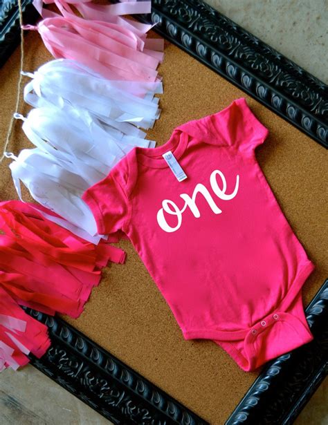 One Infant Bodysuit One Year Birthday Outfit Smash Cake