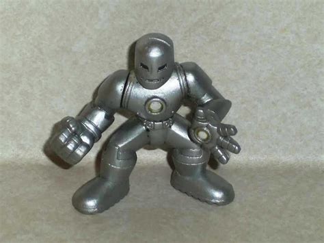 Marvel Super Hero Squad Iron Man Silver Armor Action Figure Hasbro 2008