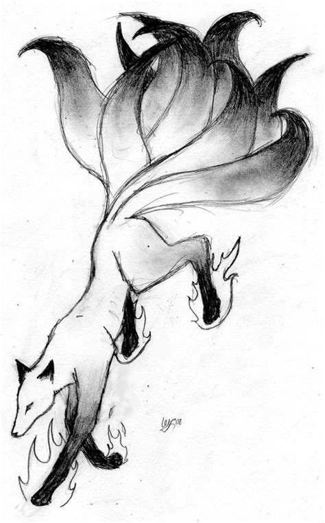 Kitsune Drawing Kitsune Spirit Sketch By Blackmagpie Cute Animal