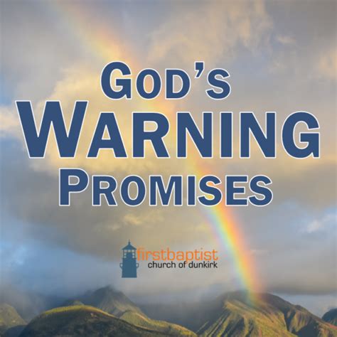 Gods Warning Promises — First Baptist Church Dunkirk