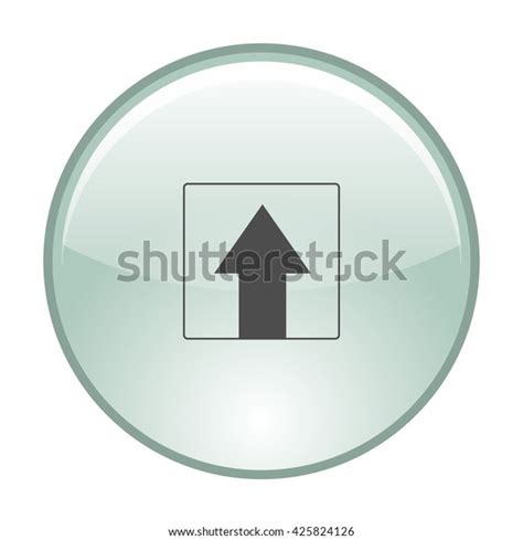 Ahead Only One Way Traffic Sign Stock Vector Royalty Free 425824126