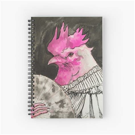 Victorian Chicken Spiral Notebook By Artmarieso Redbubble Notebook