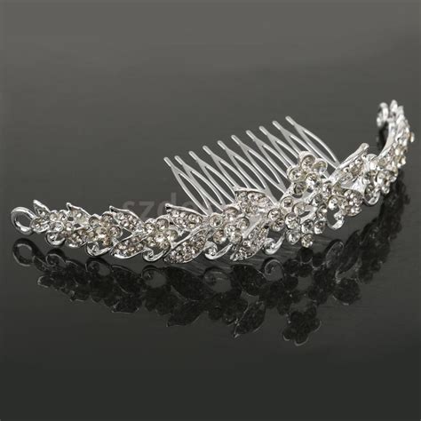 Buy Elegant Rhinestone Wedding Bride Tiara Comb
