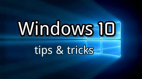Windows 10 New Feature Tips Andtricks Youtube