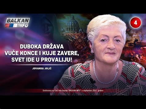 Intervju Jovanka Jolić Duboka Država Vuče Konce I Kuje Zavere Svet