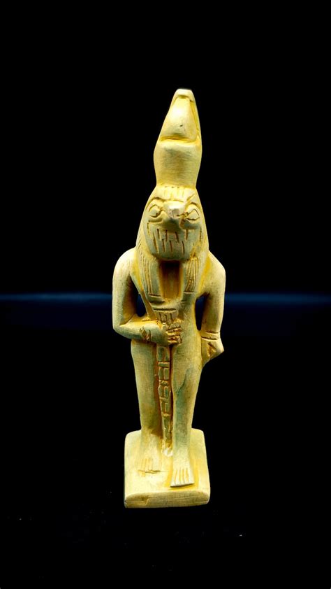 Rare Vintage Egyptian God Horus Carved Stone Made In Egypt Etsy