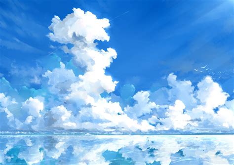 Pin By Yuzuriha Inori On Sky Anime Scenery Sky Anime Sky Art