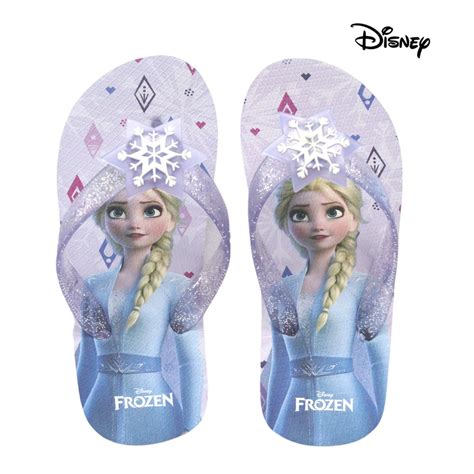 Disney Frozen Elsa Girls Flip Flop Slippers Shopee Philippines