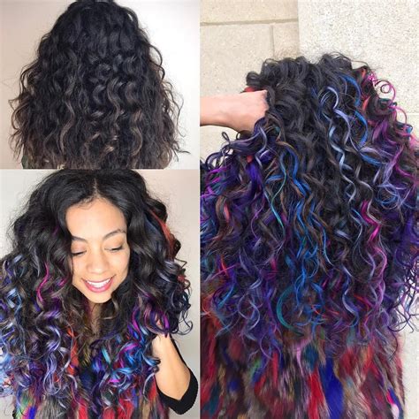 Dyed Curly Hair Colored Curly Hair Natural Hair Styles Long Hair Styles Curly Weave