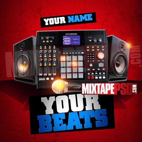 Mixtape Cover Template Your Beats 13 Graphic Design Mixtapepsdscom