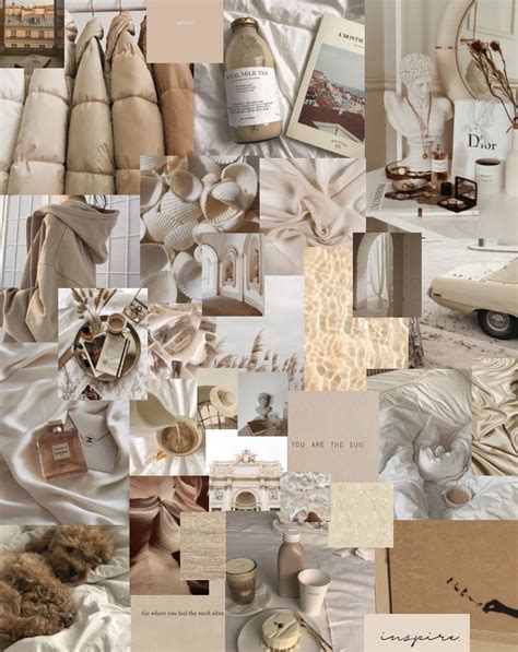 Soft Beige Collage Aesthetic Collage Iphone Wallpaper Tumblr Aesthetic Beige Aesthetic