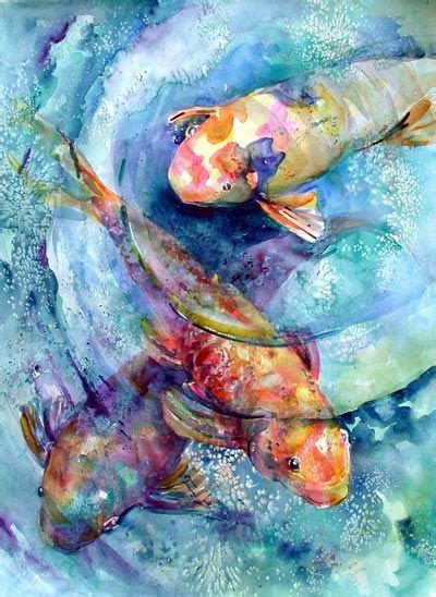 Koi Painting Ideas Fish Art Koi Painting Watercolor Fish