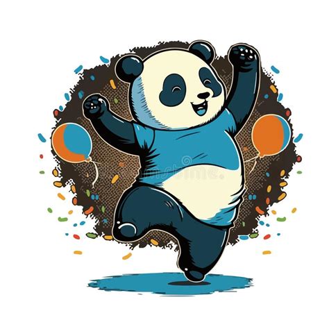 Dancing Panda Stock Illustrations 313 Dancing Panda Stock