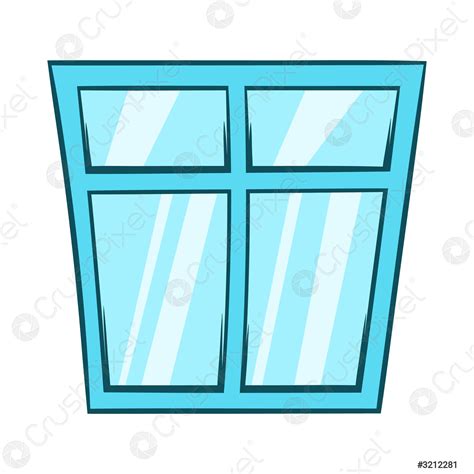 Window Icon Cartoon Style Stock Vector 3212281 Crushpixel