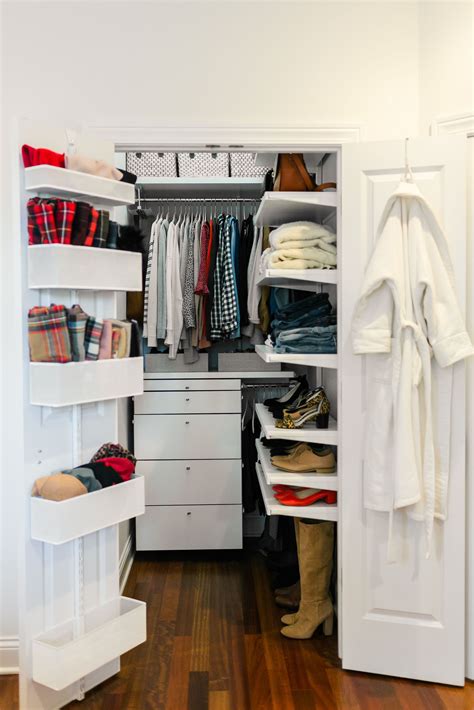 How We Maximized Space In Our Small City Closet Closet Small Bedroom