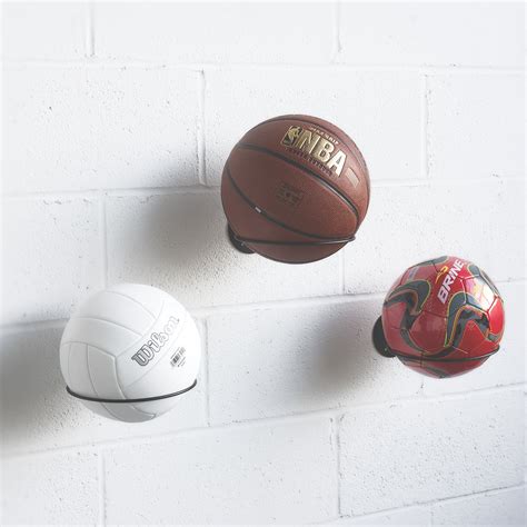 Wallniture Wall Mount Sports Ball Holder Display Storage Rack Steel