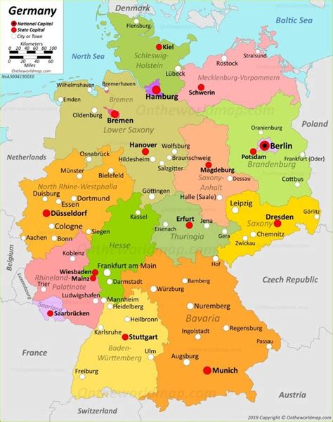 Germany Map Detailed Maps Of Federal Republic Of Germany Germany