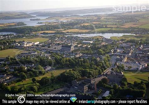 Aerial Photo Of Midleton And Cork Harbour In Low Evening Sunshine