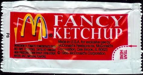 Mcdonalds Ketchup Packaging Pedia