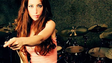 meytal cohen brunettes artist israel drummer drum set hd wallpaper peakpx