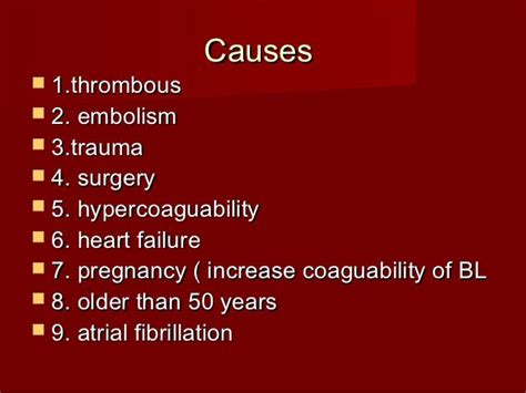 Pulmonary Embolism Causes