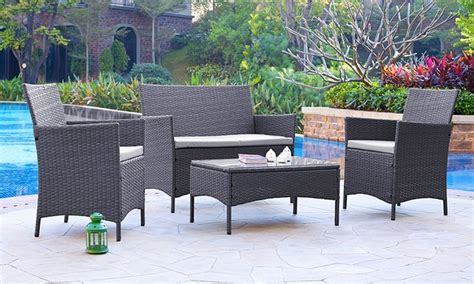Shop garden chairs at b&m stores. Rattan Garden Furniture Set | Groupon Goods