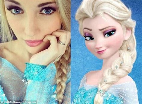 Frozen Its The Human Elsa As Model Anna Faith Reveals She Is A Real