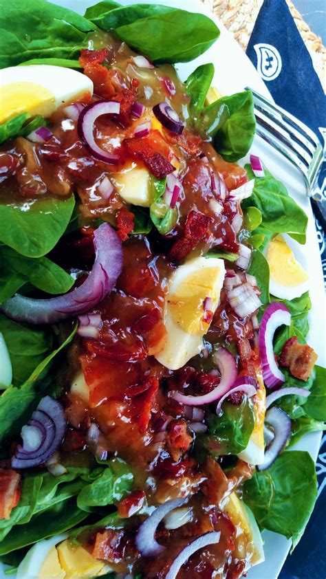 Hot rice salad chinese recipes. Spinach Salad with Hot Bacon Dressing - Cook'n with Mrs. G