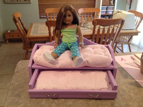 american girl doll trundle bed that abby and i made for her best friend giovanna american