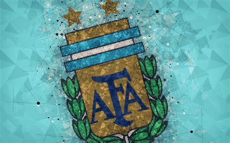 Download Wallpapers Argentina National Football Team 4k Geometric Art