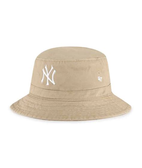 New York Yankees 47 Brand Khaki Bucket Hat Detroit Game Gear