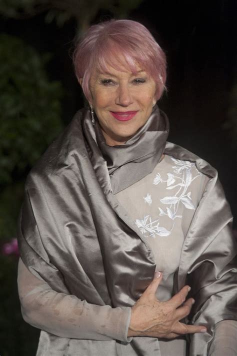 9 Stars With Pink Hair Pretty In Pink Celebrities Dame Helen Mirren