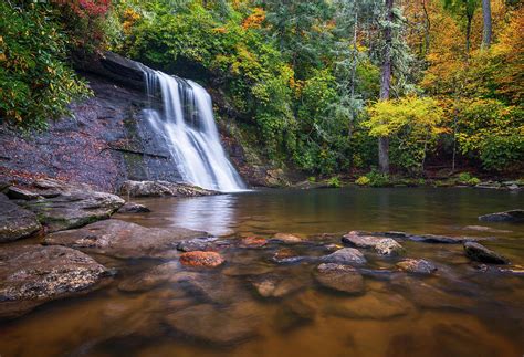 North Carolina Nature Landscape Silver Run Falls Waterfall Photography