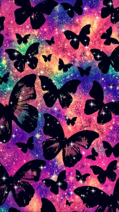 Dark Butterflies Galaxy Wallpaper Androidwallpaper Iphonewallpaper