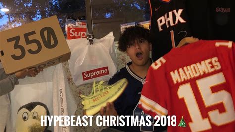What A Hypebeast Got For Christmas 2018🎄 Youtube