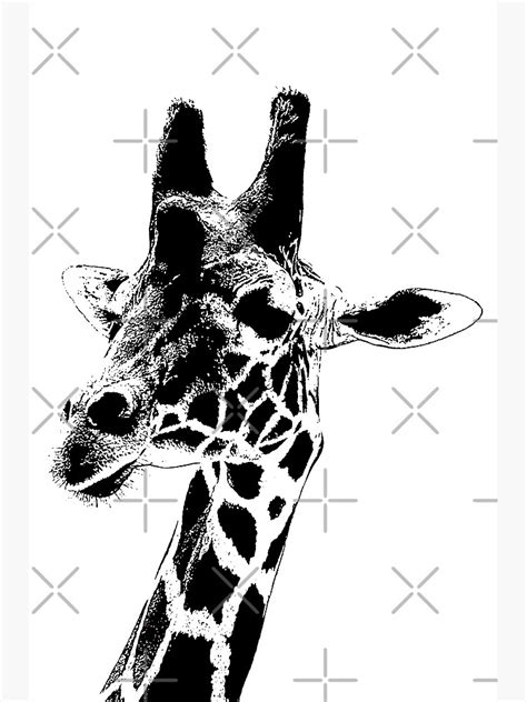 Giraffe Poster By Melkowasic Redbubble