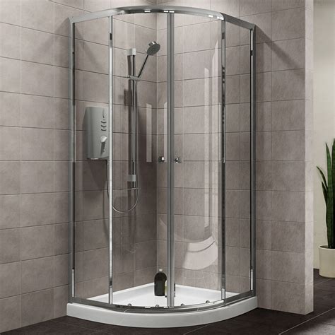 Plumbsure Quadrant Shower Enclosure With Double Sliding Doors W800mm