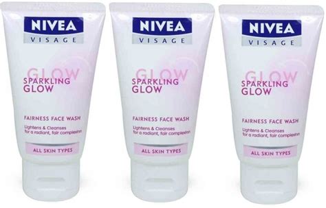 Nivea Sparkling Glow Fairness Face Wash Pack Of 3 Face Wash Price