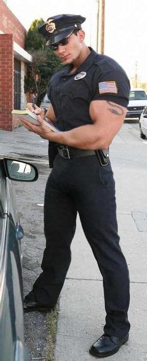 Officer Muscles By Bigbergman On Deviantart Men In Uniform Muscle Officer